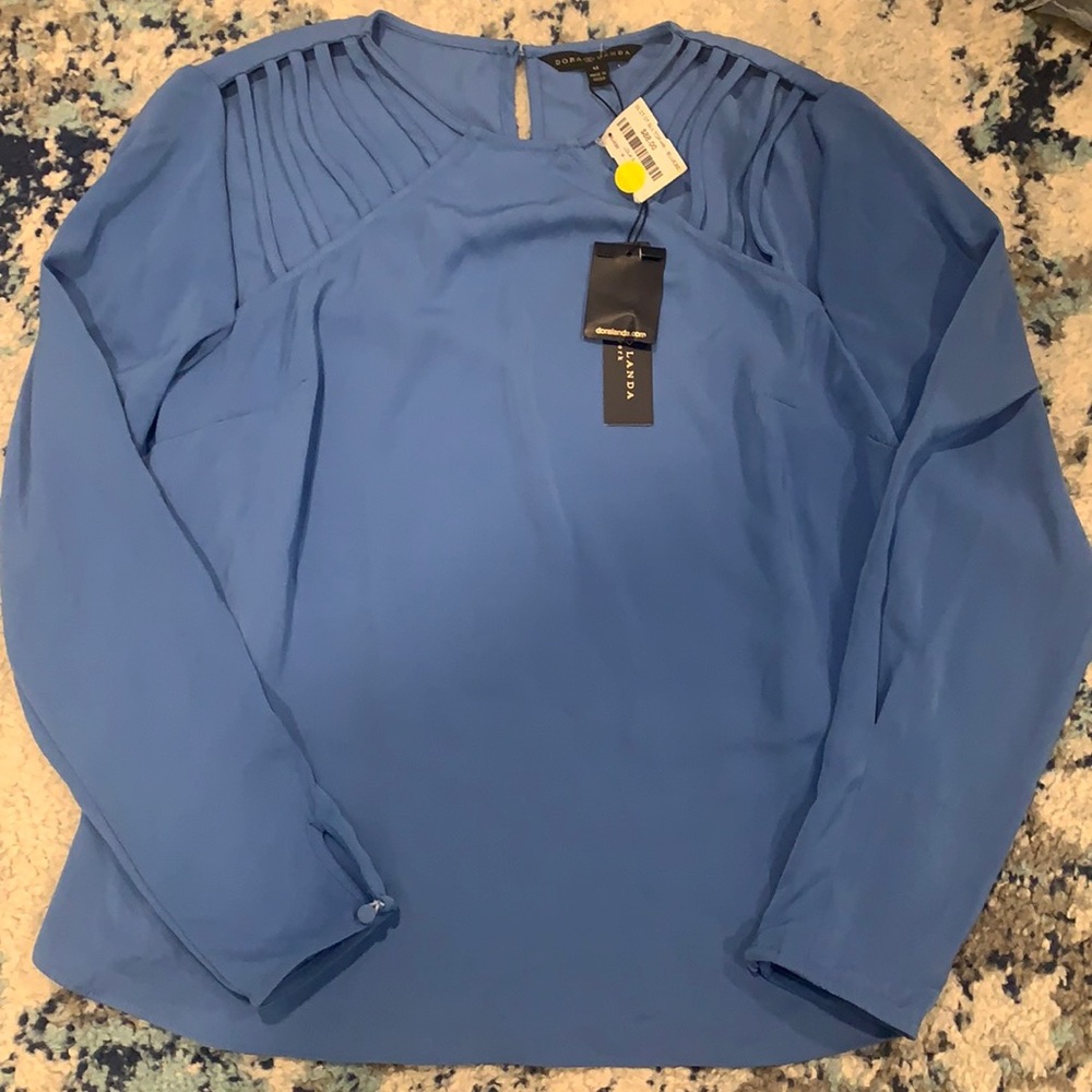 Dora Landa Blue Longsleeve Top